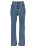 Blue Organic Cotton Straight-Leg Jeans