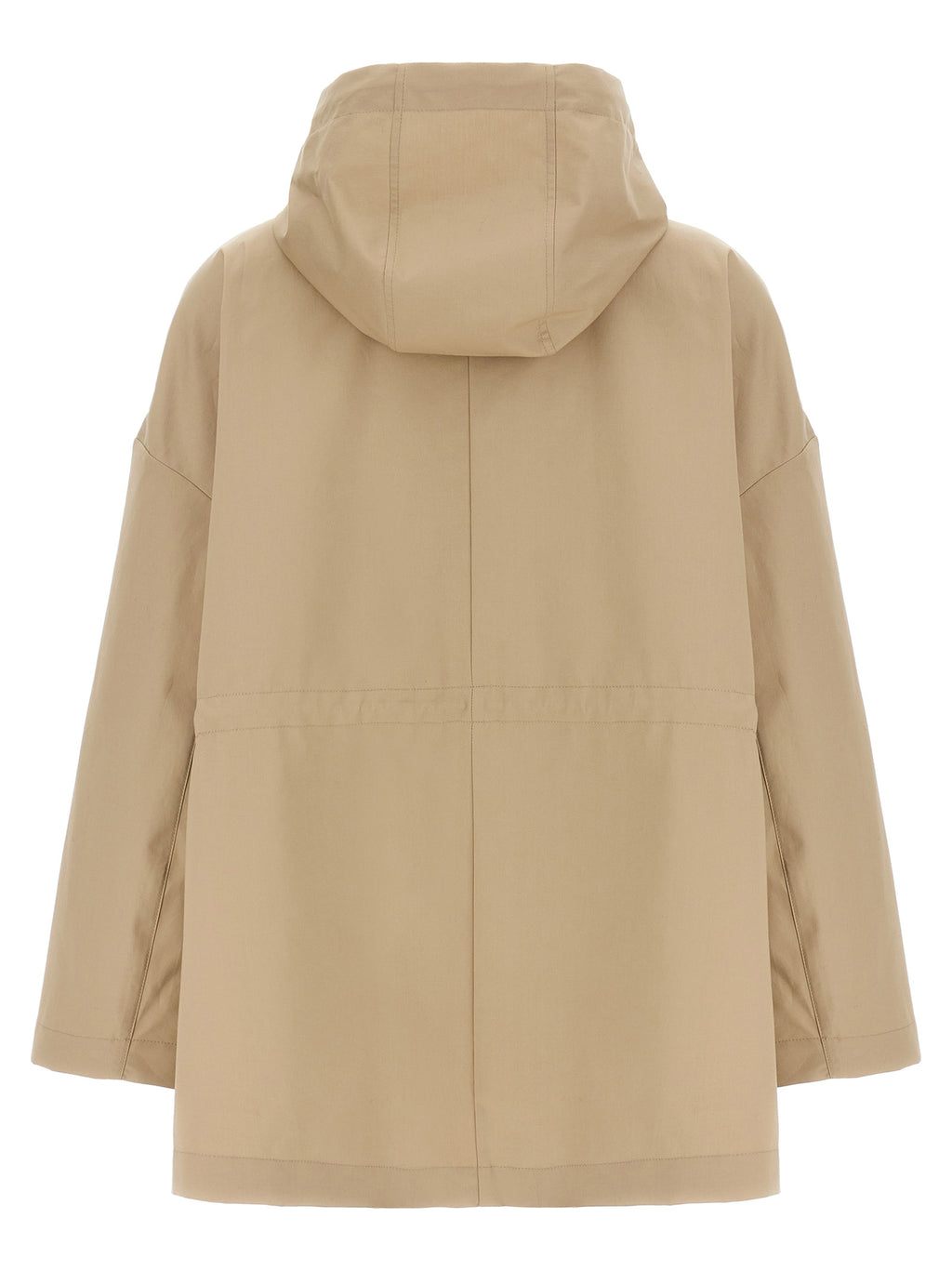 Beige Cotton Parka