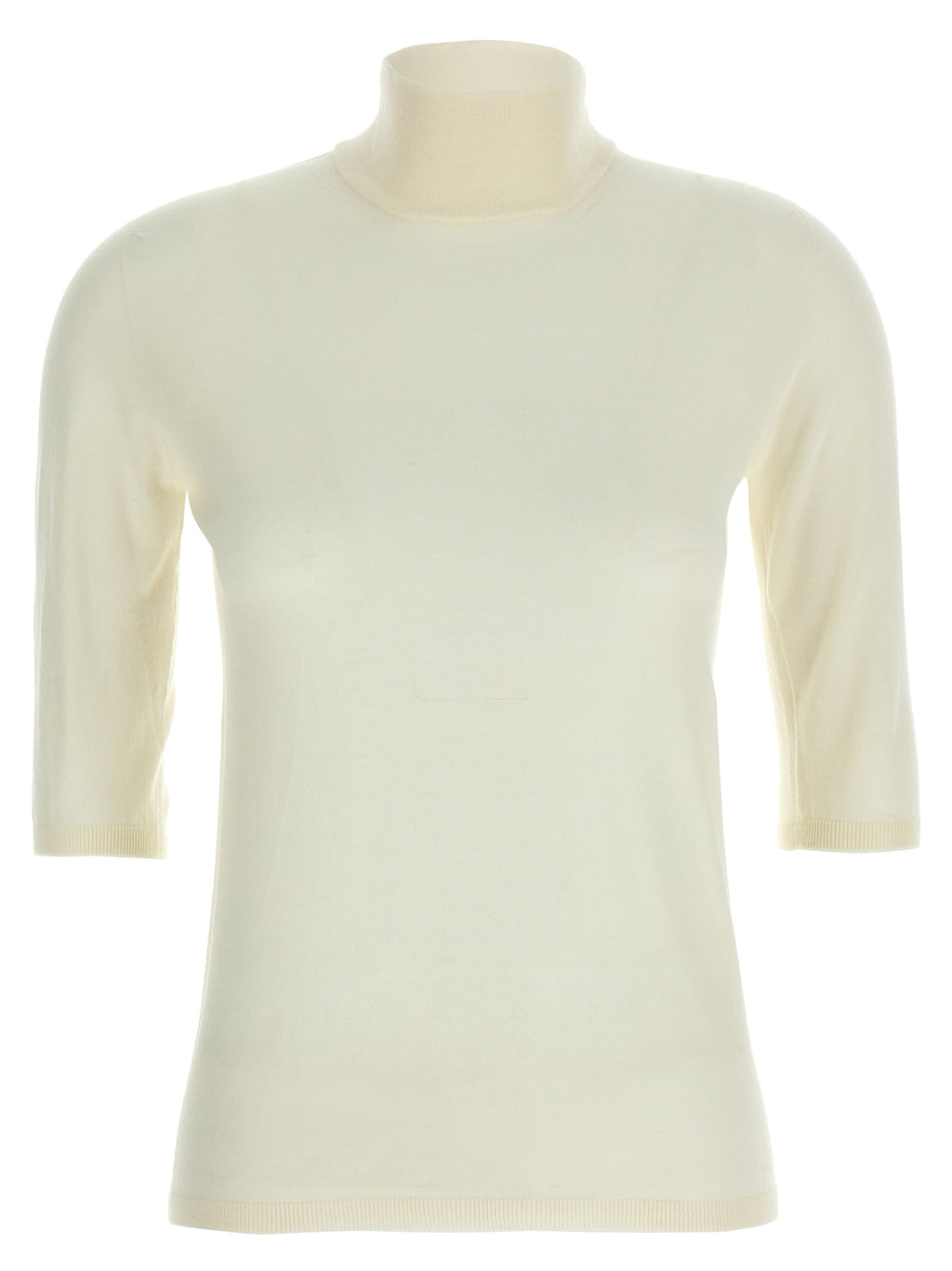 White Virgin Wool Cardigan