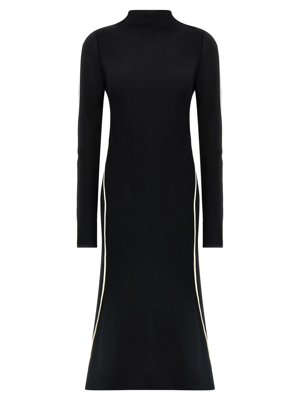 Bicolor Viscose Midi Dress