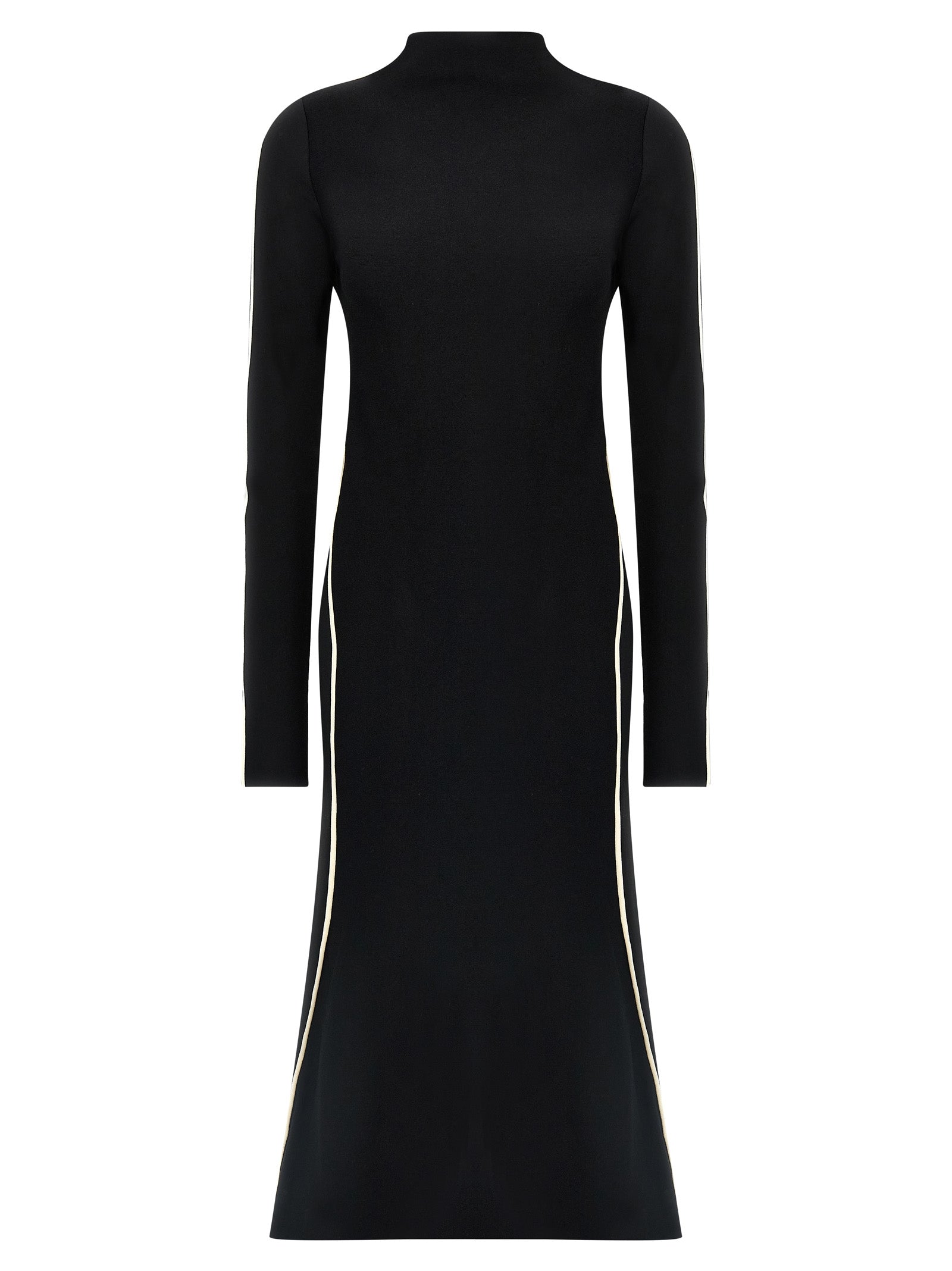 Bicolor Viscose Midi Dress