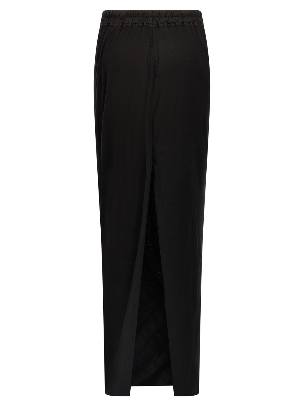 Black Cotton Mini Skirt