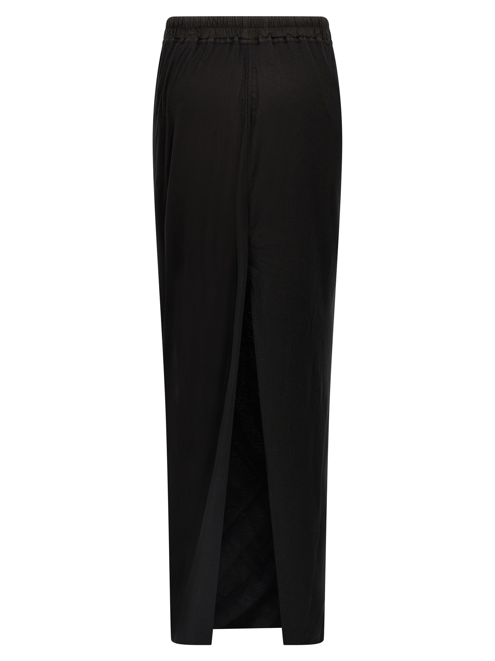 Black Cotton Mini Skirt