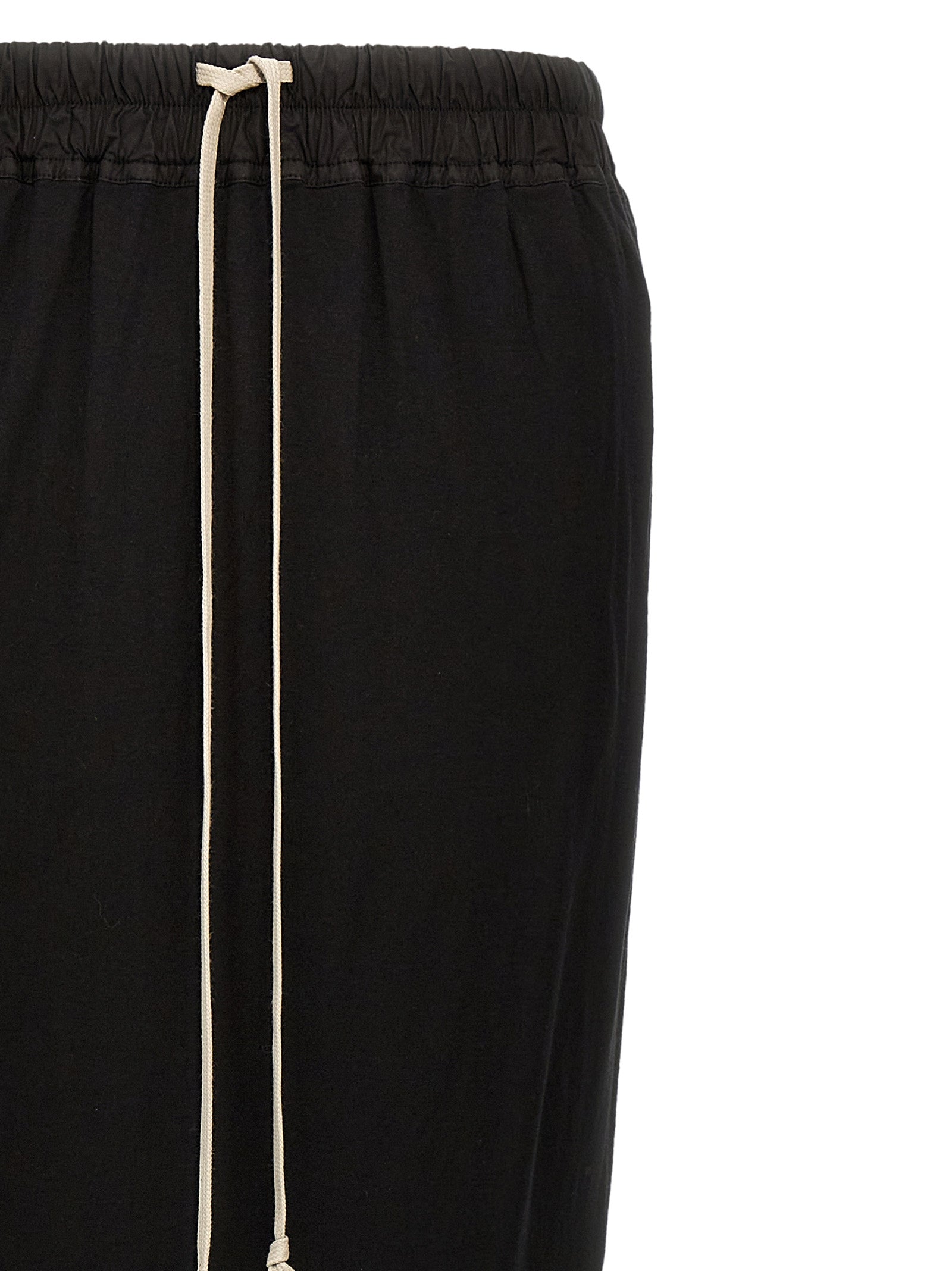 Black Cotton Mini Skirt