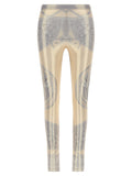 Multicolor Polyester Leggings