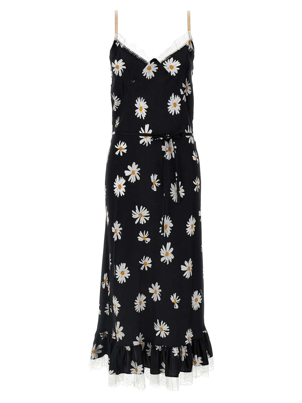 Black Silk Midi Dress