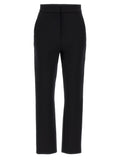 Black Polyamide Casual Pants