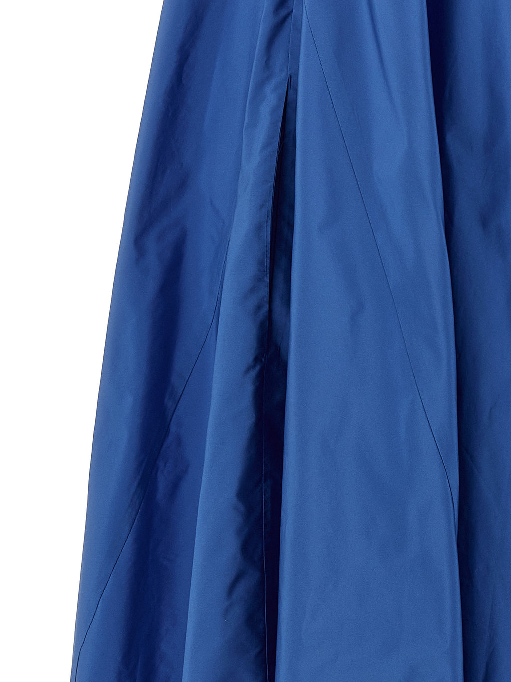 Blue Polyester Long Dress