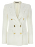 White Viscose Blazer
