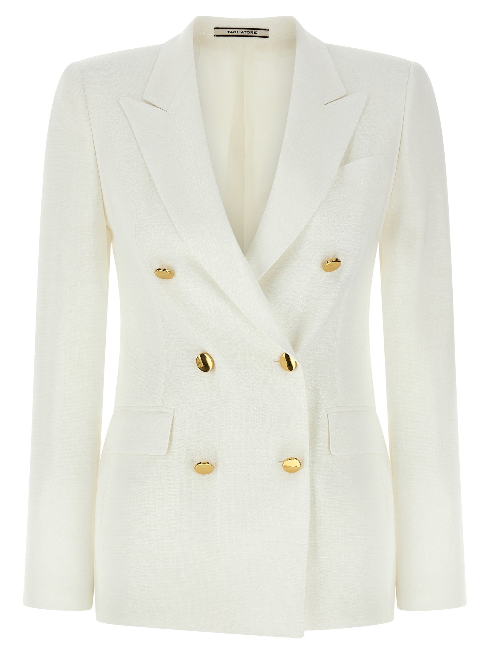White Viscose Blazer
