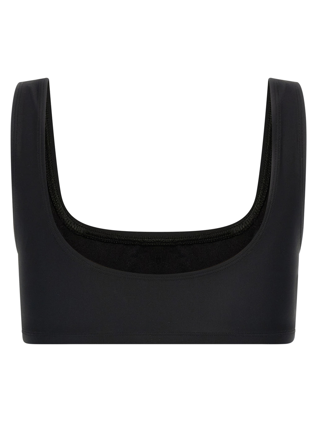 Black Polyamide Tank Tops