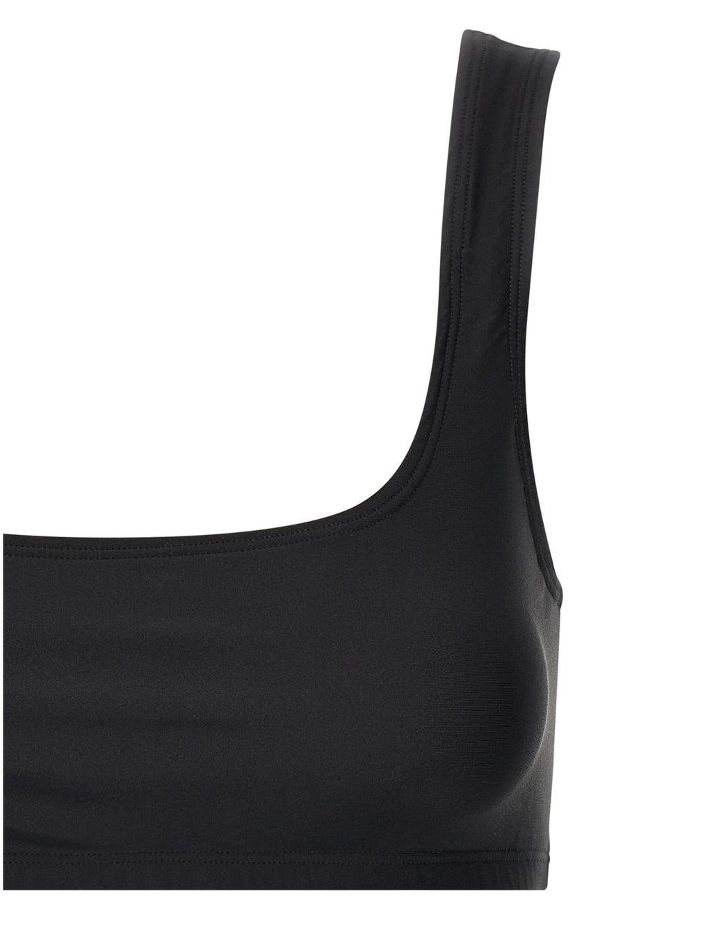 Black Polyamide Tank Tops