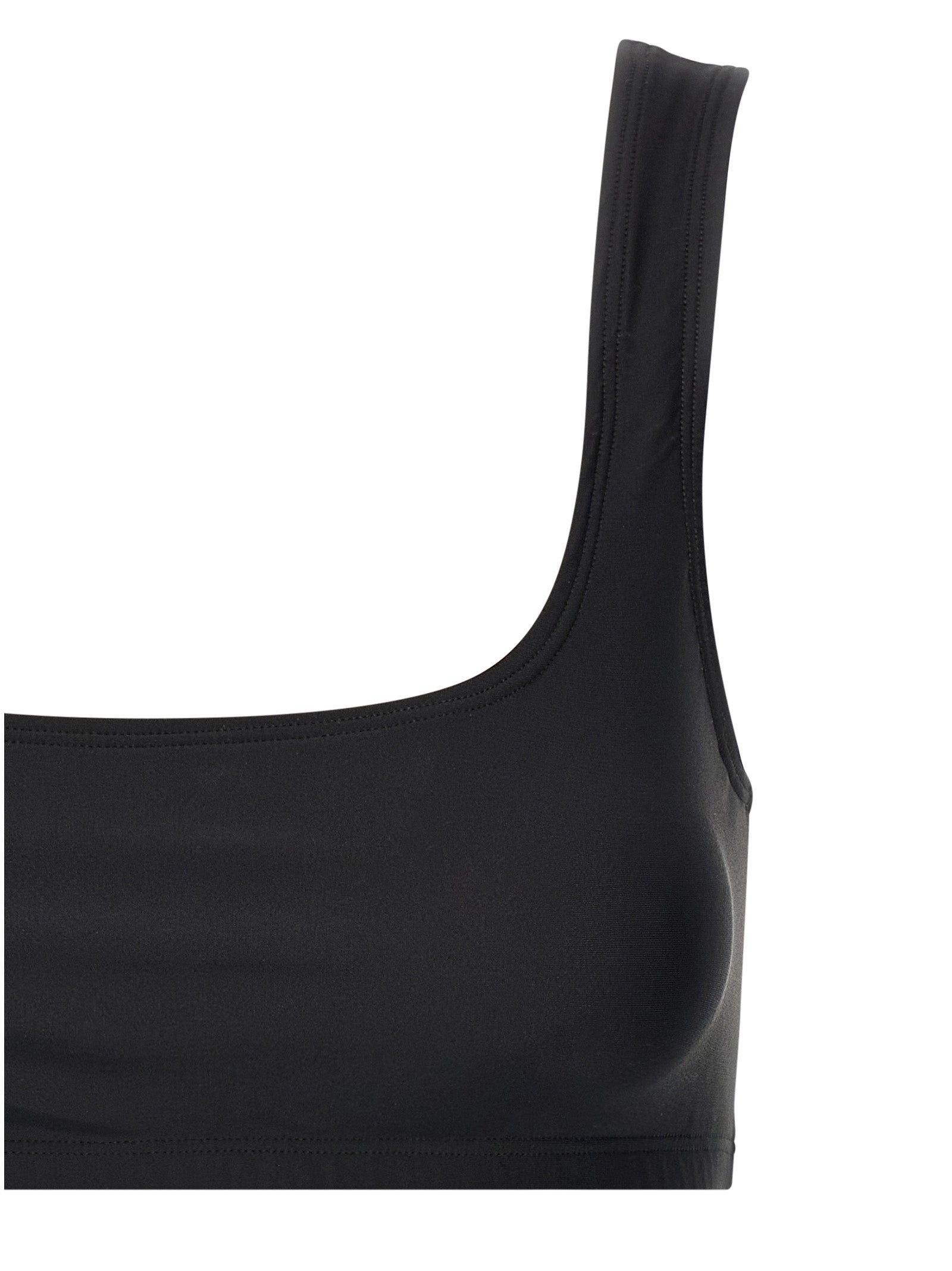 Black Polyamide Tank Tops