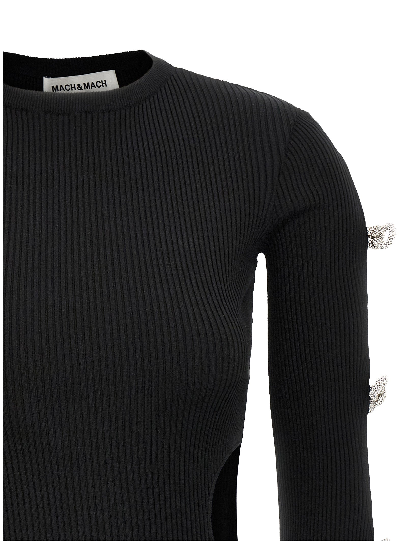 Black Viscose Short Dress