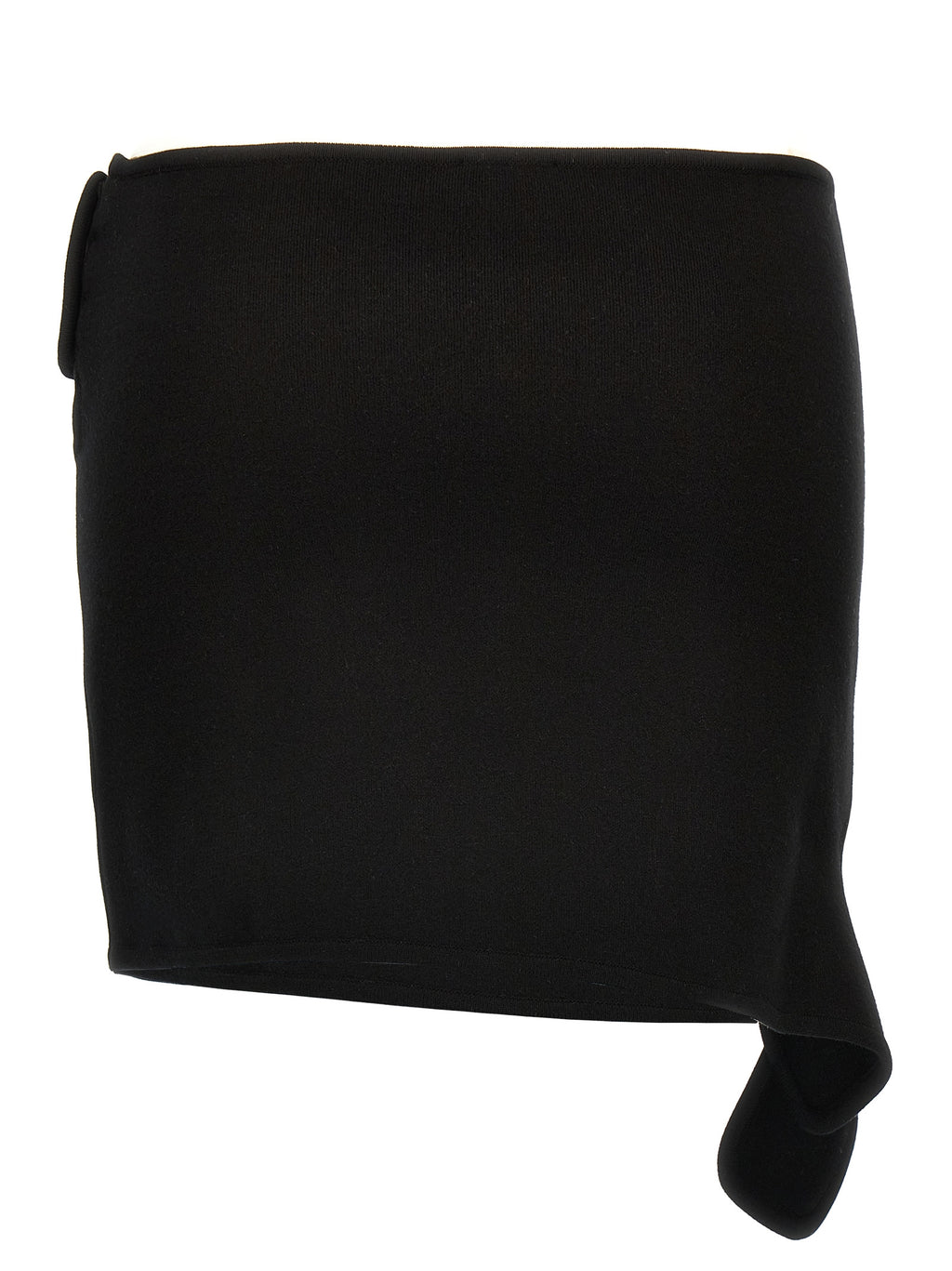 Black Viscose Long Skirt