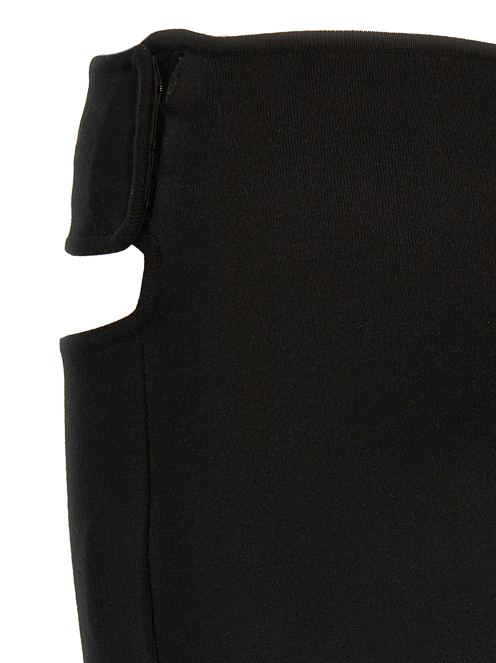 Black Viscose Long Skirt