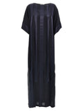 Blue Silk Long Dress