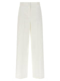 White Linen Casual Pants