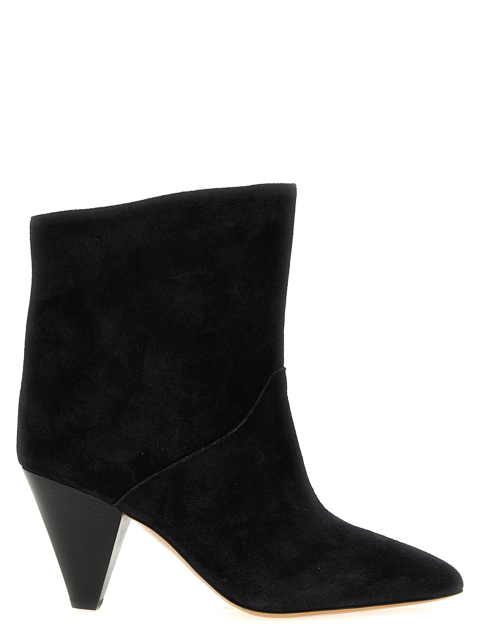 Black Calfskin Ankle Boots