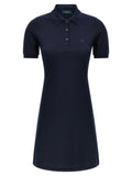 Blue Cotton Short Dress