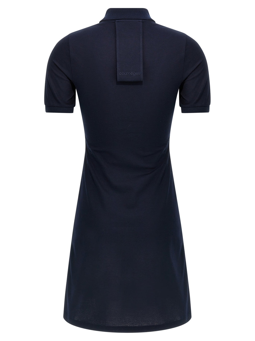 Blue Cotton Short Dress