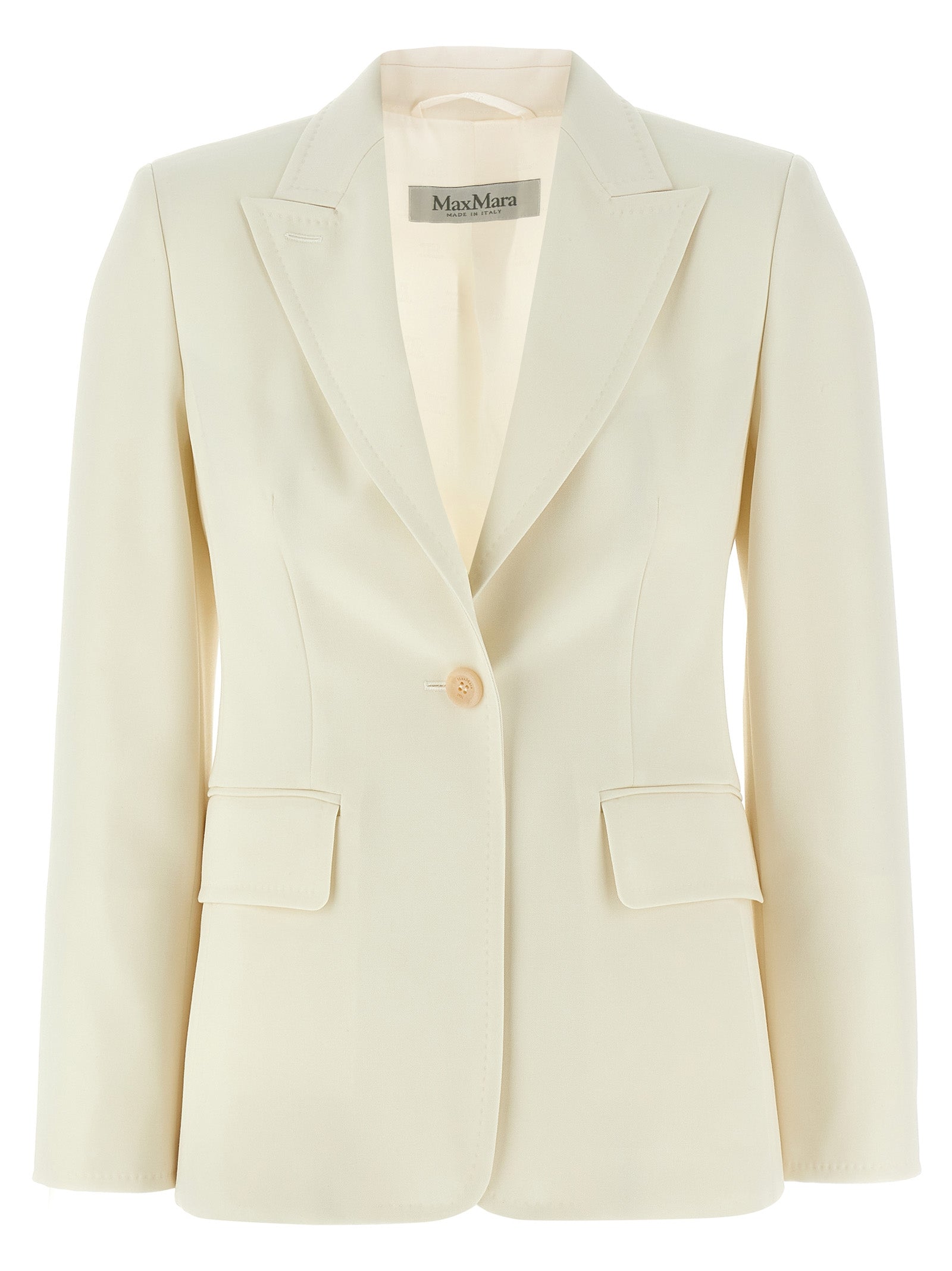 White Virgin Wool Blazer