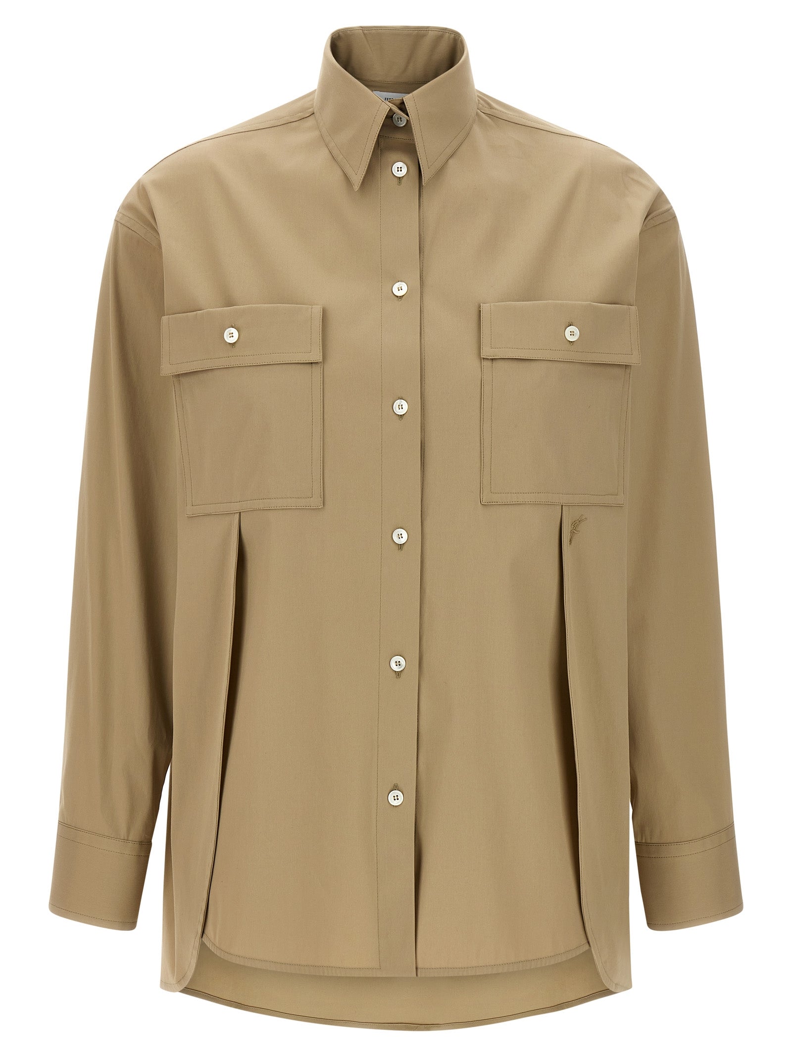 Beige Cotton Blouse