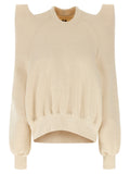 Beige Cotton Sweatshirt