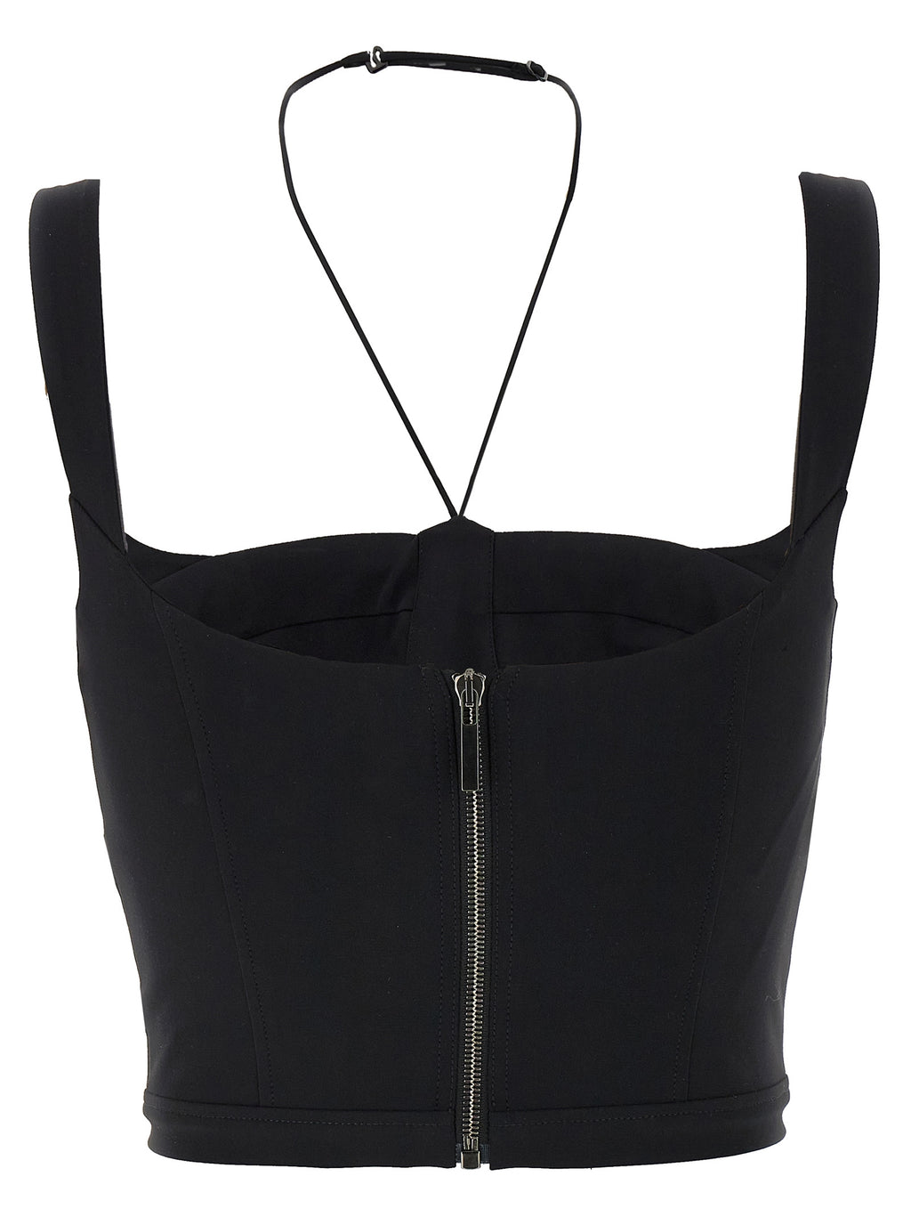 Black Polyamide Tank Tops