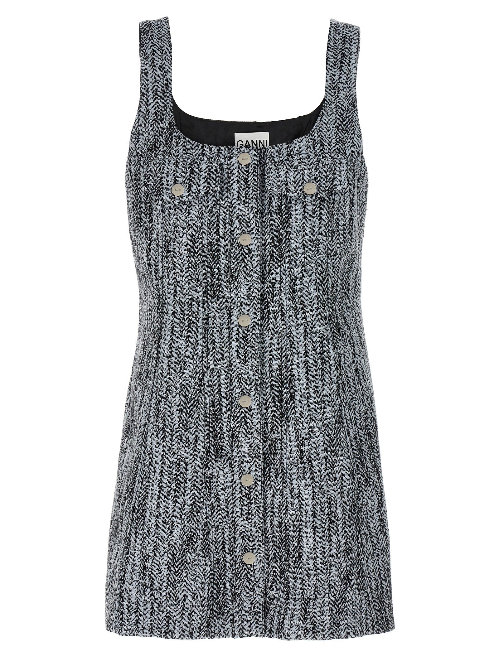 Multicolor Cotton Short Dress