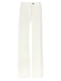 White Cotton Straight-Leg Jeans