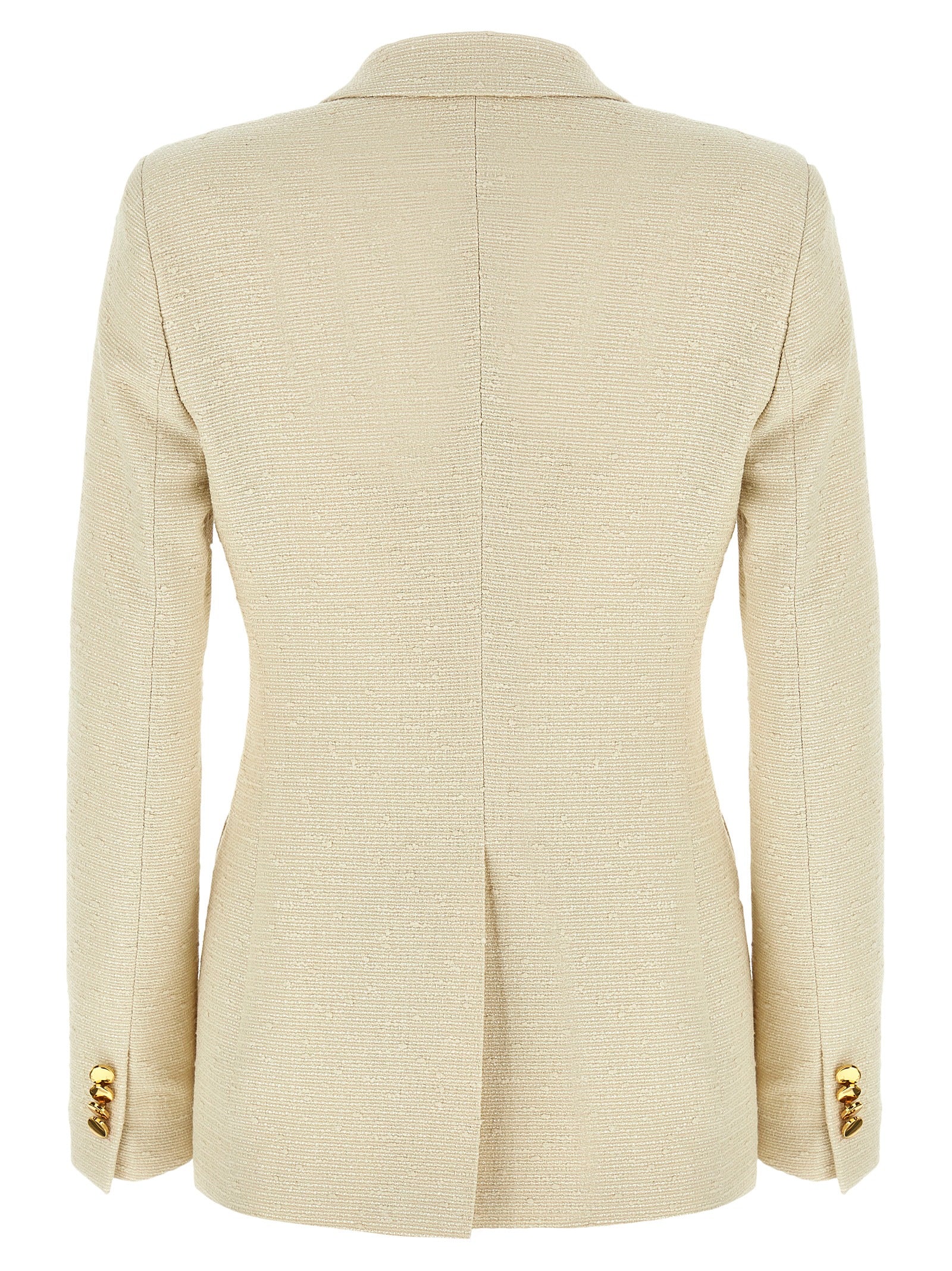 Beige Cotton Blazer