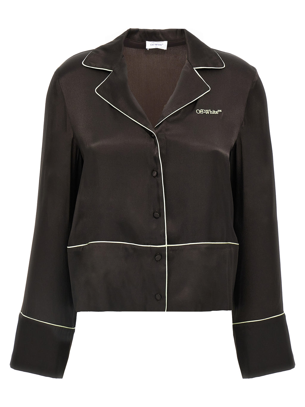 Black Acetate Blouse