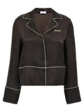 Black Acetate Blouse