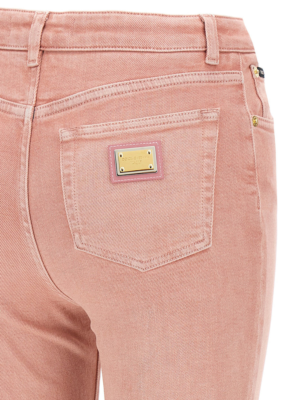 Multicolor Cotton High-Waisted Jean