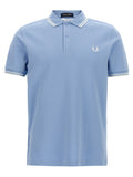 Blue Cotton Polo Shirt