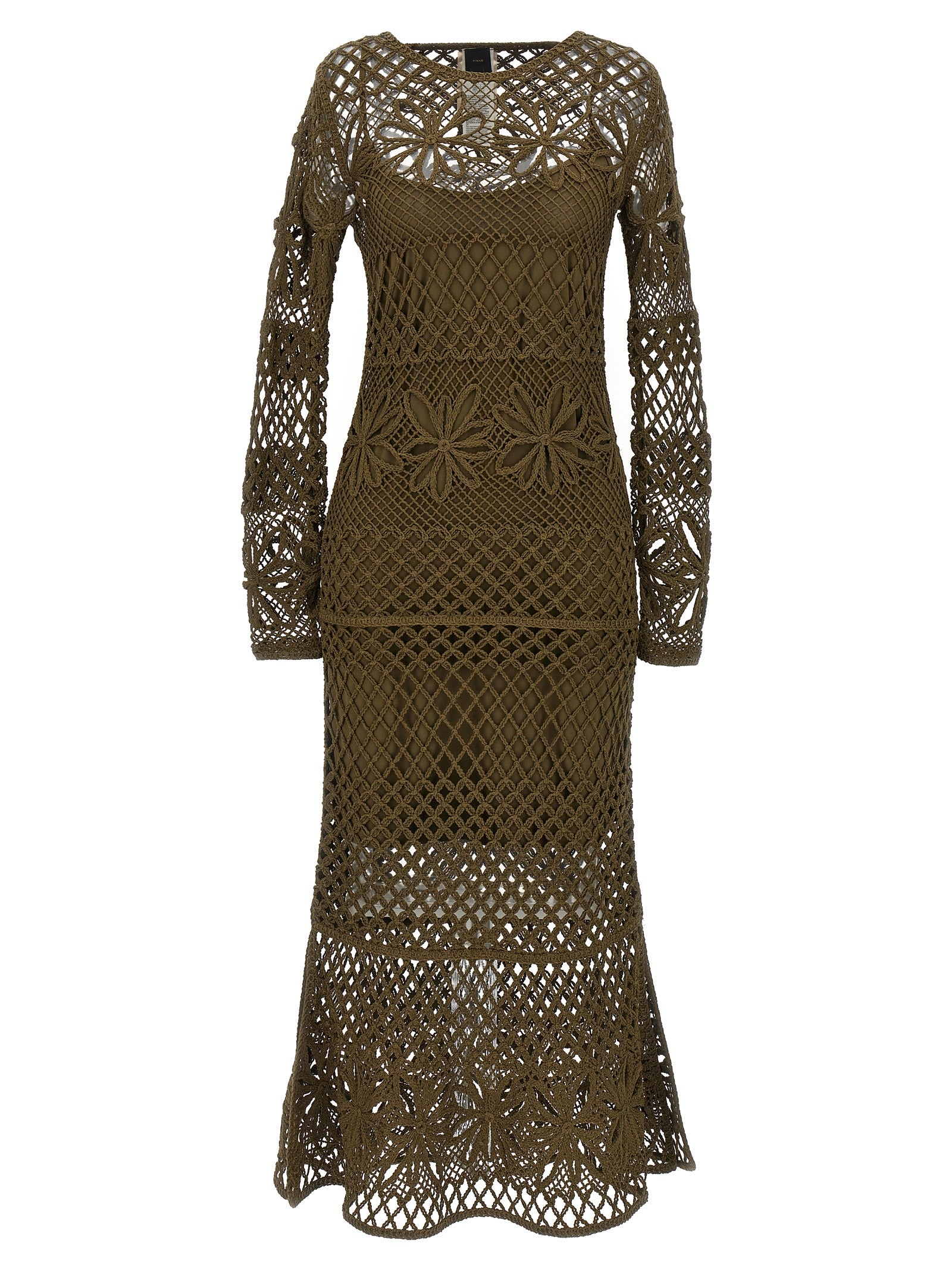 Bicolor Viscose Midi Dress