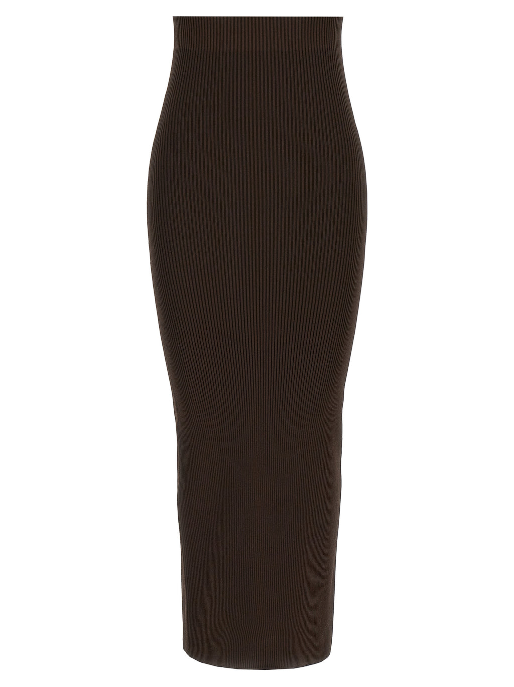 Brown Viscose Mini Skirt