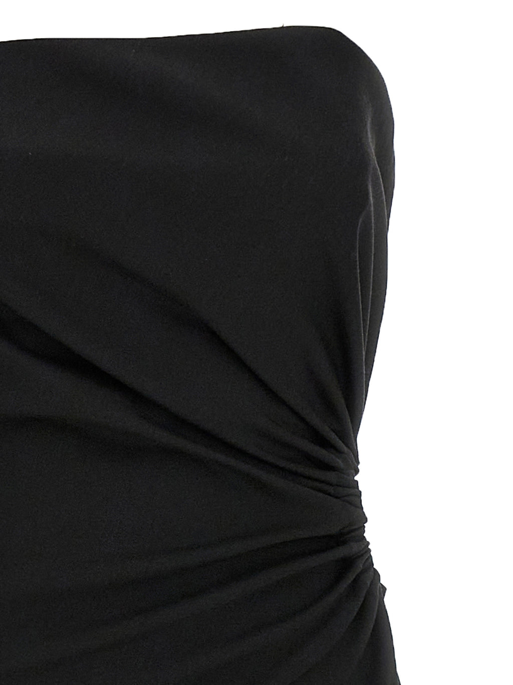Black Virgin Wool Long Dress