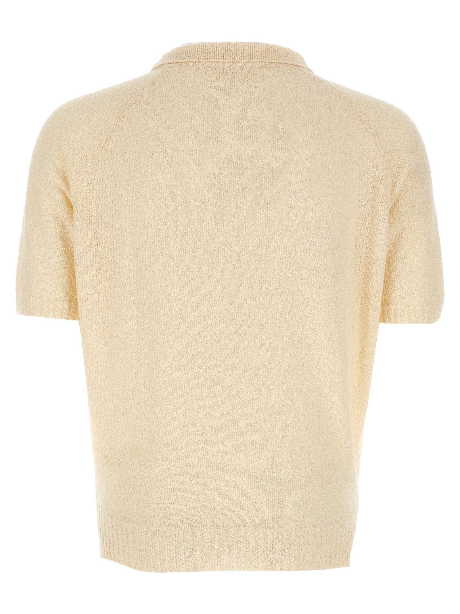 White Cotton Polo Shirt