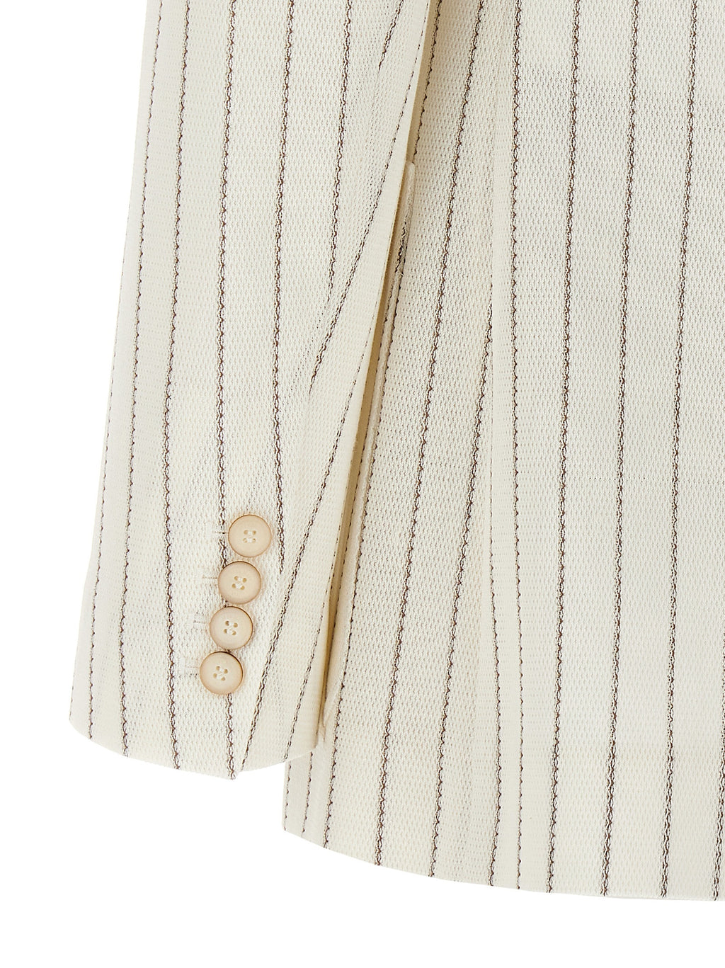 White Cotton Blazer