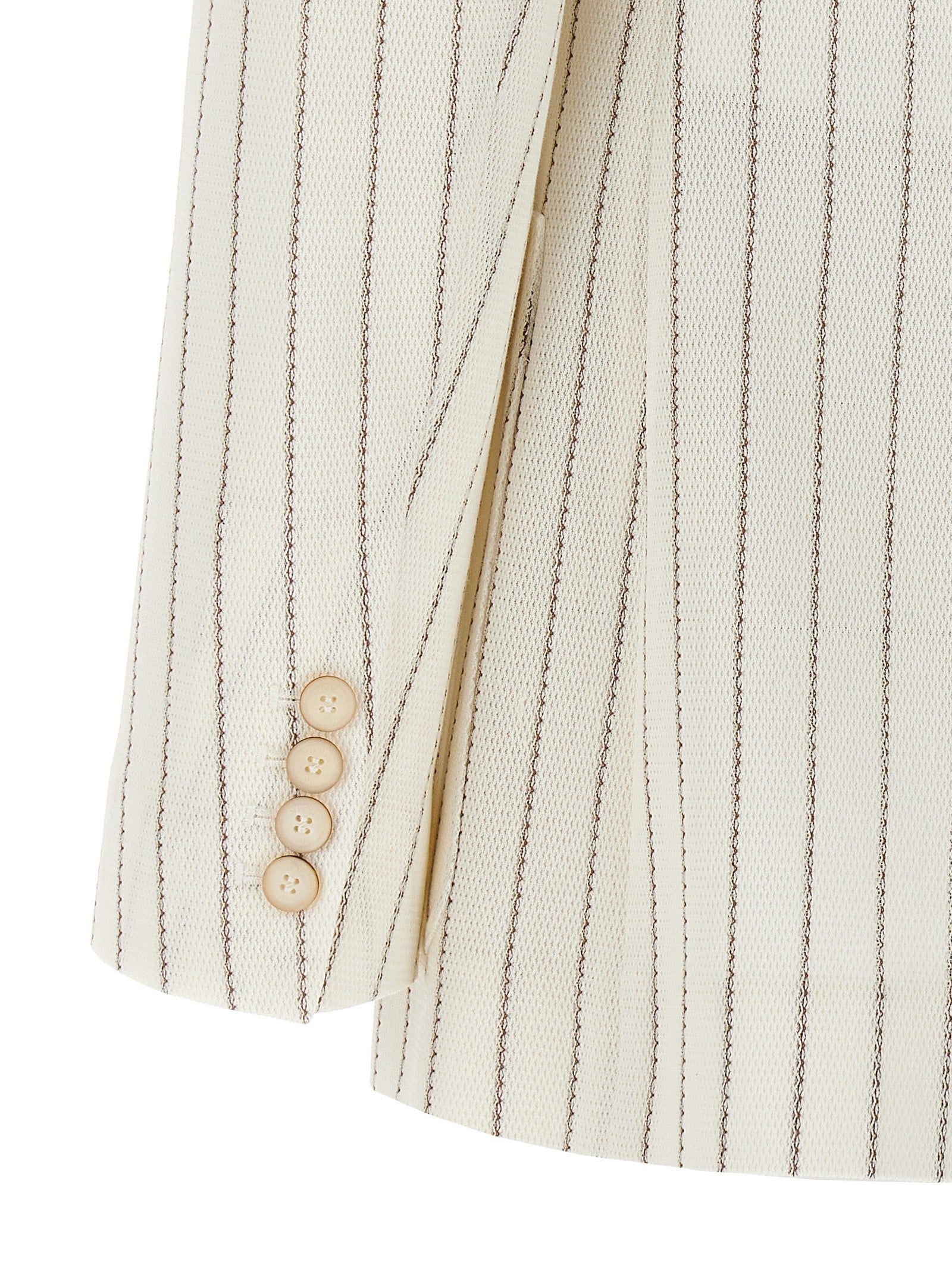 White Cotton Blazer