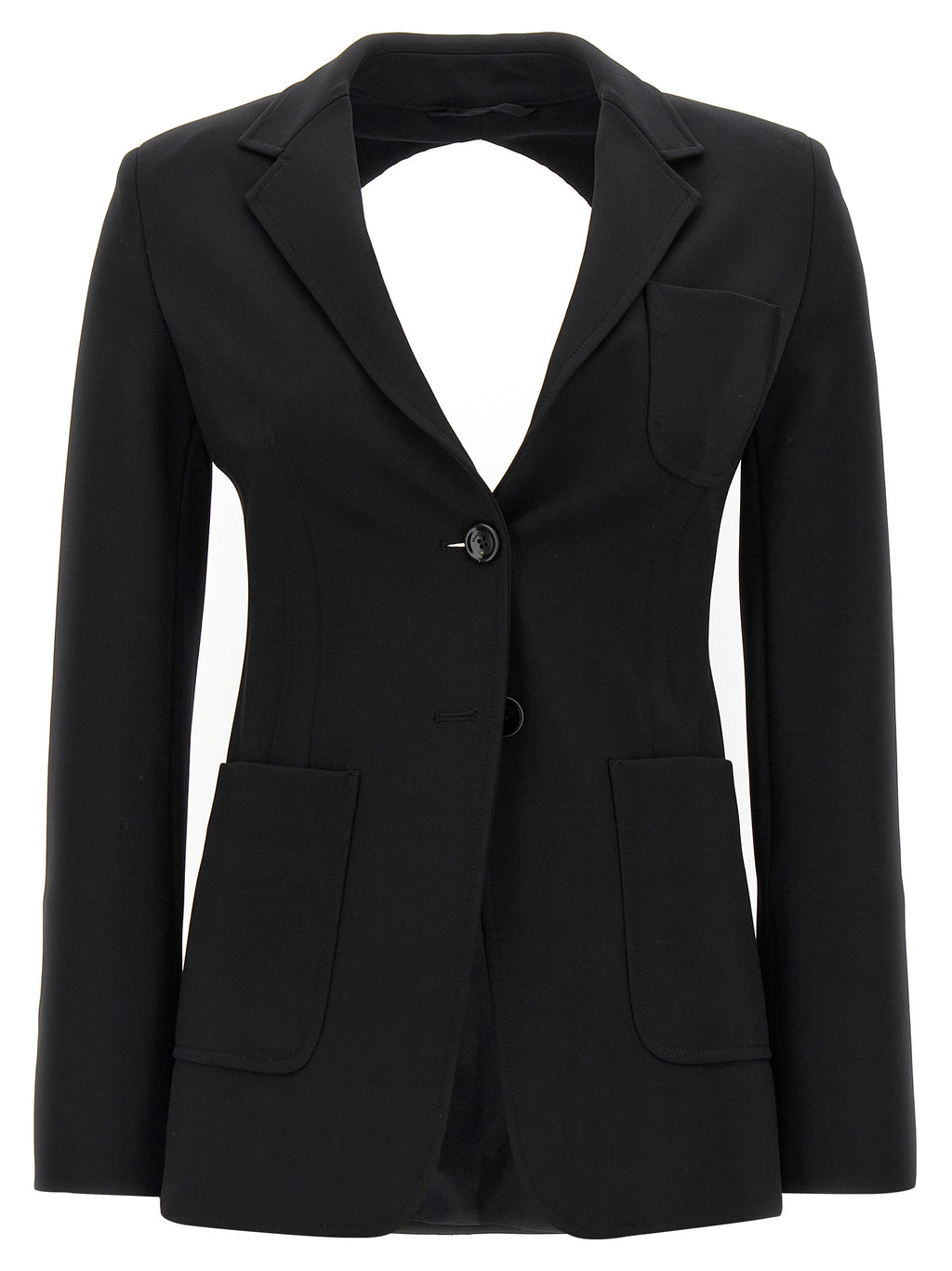Black Viscose Blazer