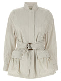 White Cotton Shell Jacket