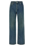 Blue Cotton Slim Fit Jeans