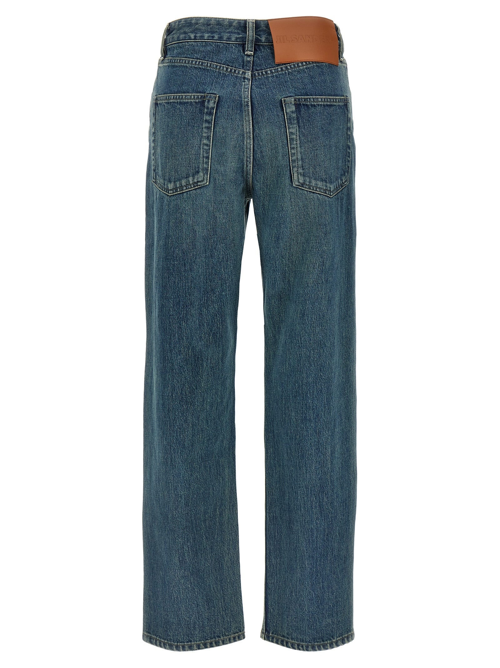 Blue Cotton Slim Fit Jeans