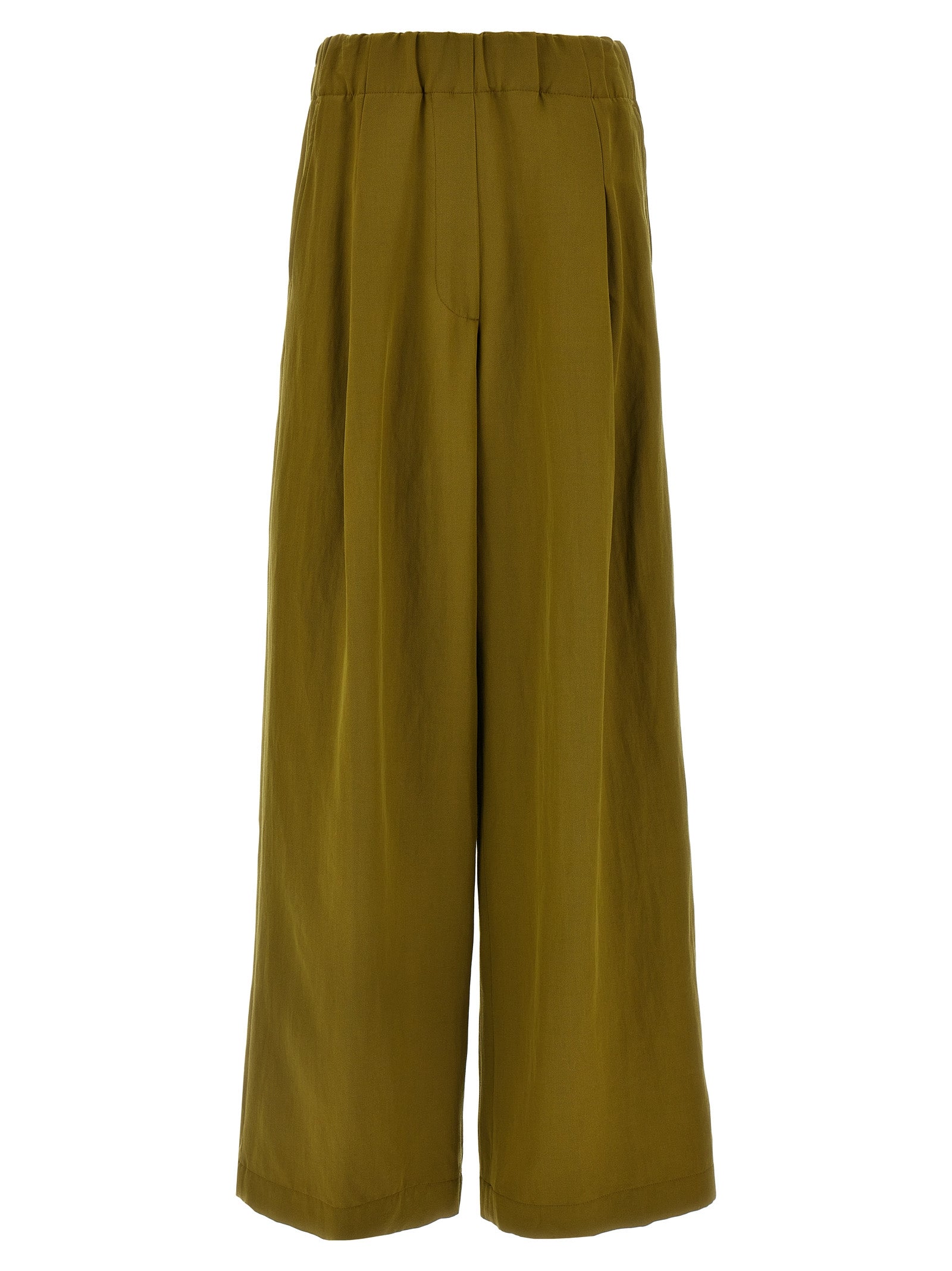Bicolor Wool Casual Pants