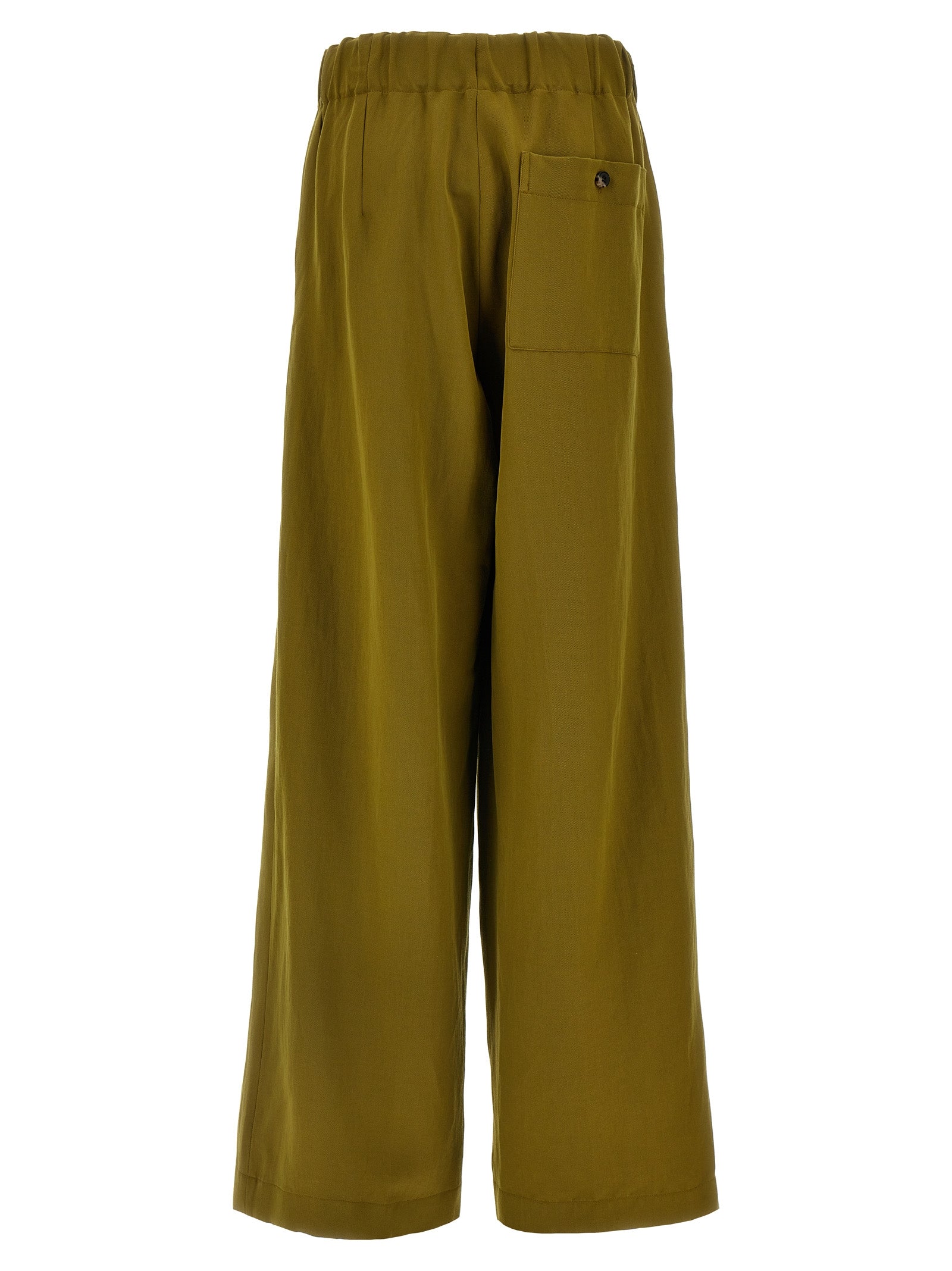Bicolor Wool Casual Pants