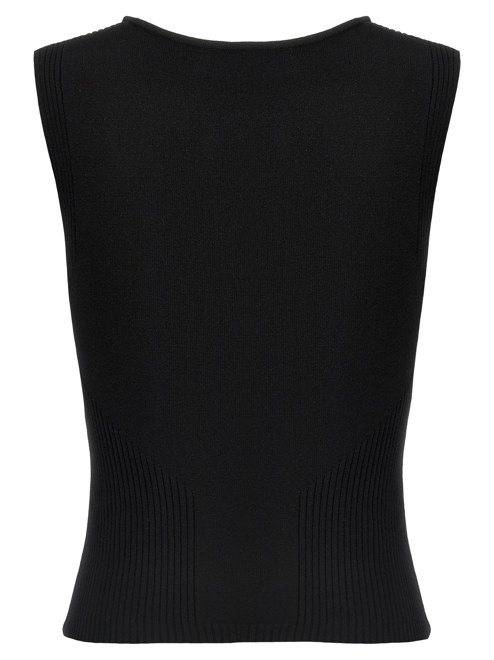 Black Viscose Tank Tops