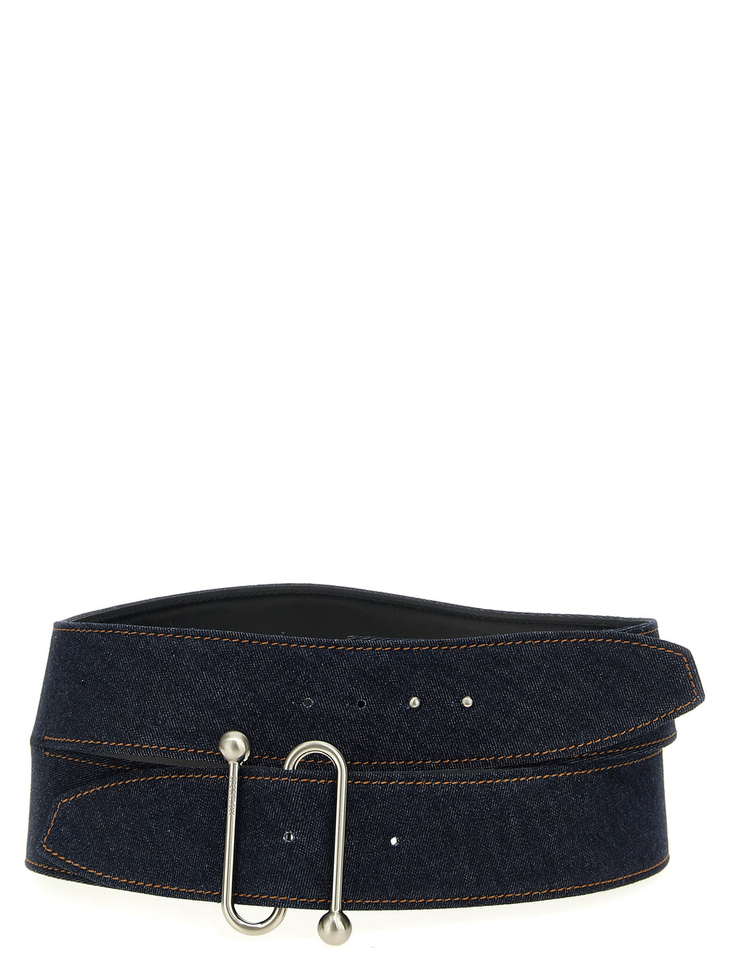 Blue Cotton High-Waist Belt
